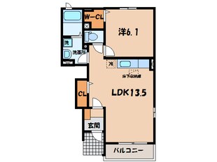 相見駅 徒歩17分 1階の物件間取画像